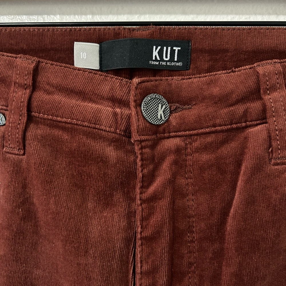 KUT from the Kloth Ana Fab Ab High Waist Flare Corduroy Jeans size 10 - Picture 8 of 10